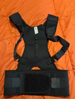 Adjustable Black Posture Corrector Back Brace